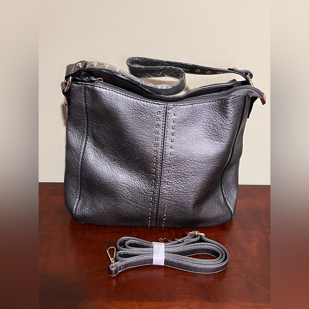 Montana West Black Leather Shoulder Bag
